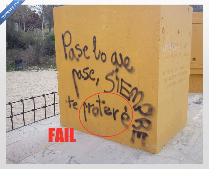 pared,pintada,graffiti,declaración,mensaje,amor,protegere,protere,pase,ortografia not found