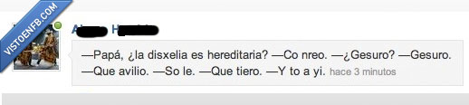 dislexia,hereditaria,padre,hijo,escribe,mal