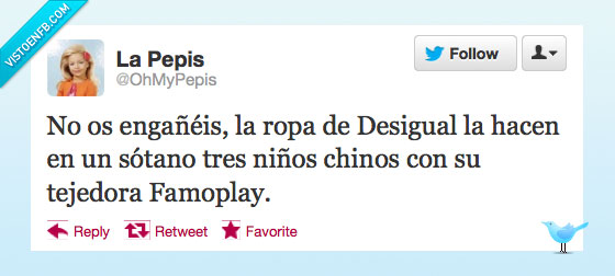 Desigual,tejedora,famoplay,chino,ropa,niño