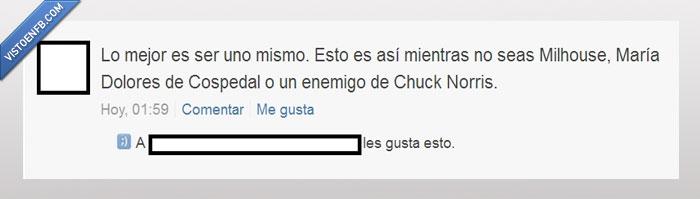 Cospedal,Milhouse,Chuck Norris.,Uno mismo