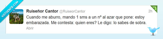 sobra,sabe,quien,sms,mensaje,numero,azar,Embarazada