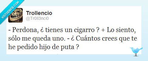 Cigarro,Conversación,Twitter,Fumar,cuanto,crees,tienes,solo,uno