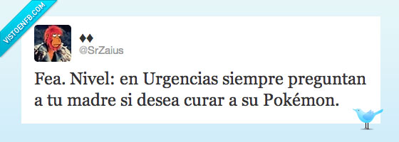Fea,Nivel,Pokémon,Twitter,curar,madre