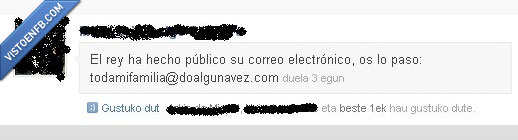 toda mi familia,rey,robar,correo