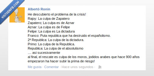 Crisis,Rajoy,España,Zapatero,Aznar,gonzalez,moro,arabe