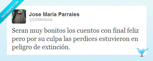 perdices,peligro,extinción,final,feliz,cuento,bonito