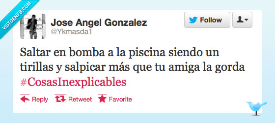 agua,tirillas,gorda,piscina,inexplicable,salpica