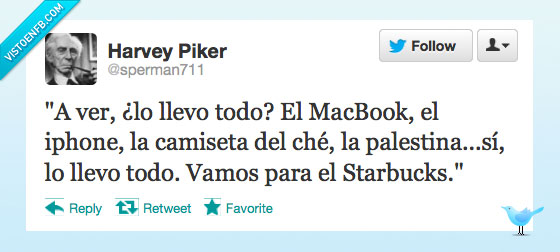 Starbucks,Macbook,Iphone,forma,ir,todo,camiseta,che,hipster,mainstream