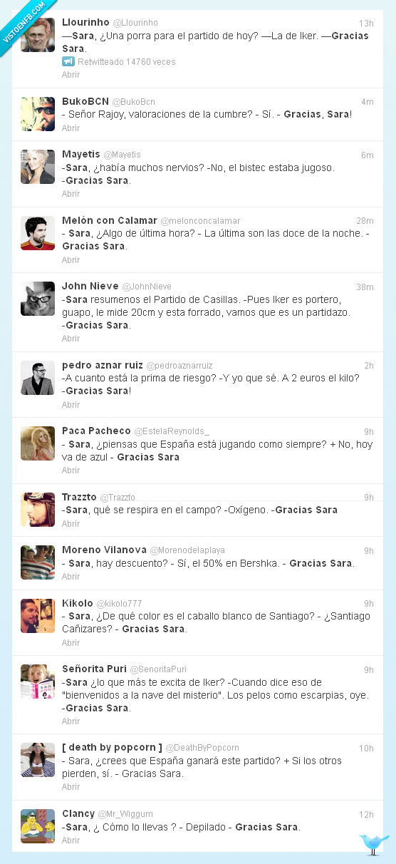 Gracias Sara,Twitter,Sara Carbonero,Eurocopa