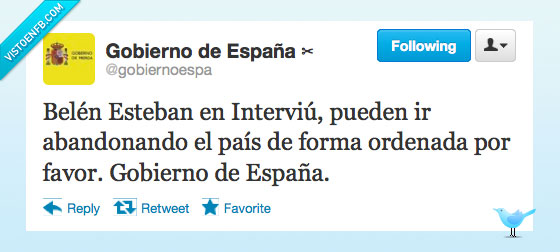 Estás tan aburrido que lees las etiquetas,Belen,Belén Esteban,Interviú,Gobierno de España
