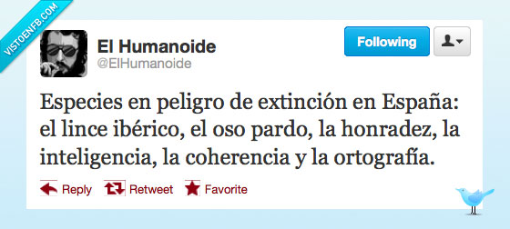 especies,peligro,españa,lince,oso,honradez,inteligencia,coherencia,ortografia