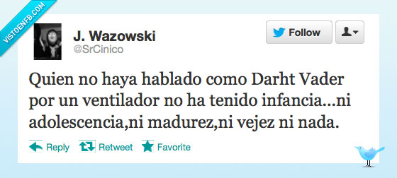 muhahaha,star wars,darth,vader,ventilador,hablar,adolescencia. infancia