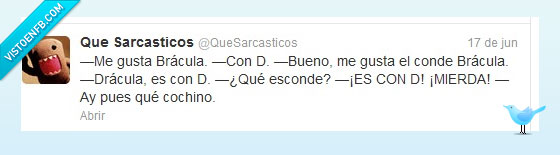 Drácula,conde,con d,cochino,brácula