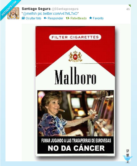 Esperanza Aguirre,tabaco,eurovegas,ley antitabaco
