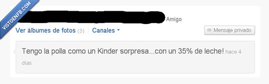 tuenti,huevo kinder,leche