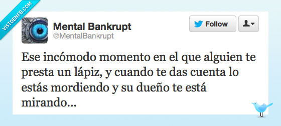 morder,lápiz,lápices,prestar,dueño,cuenta