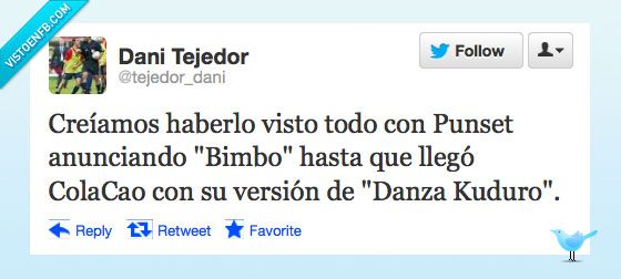 Punset,Bimbo,Danza Kuduro,ColaCao