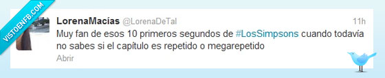 simpson,twitter,repetido,megarepetido,viejo,antiguo,temporada,diez segundos