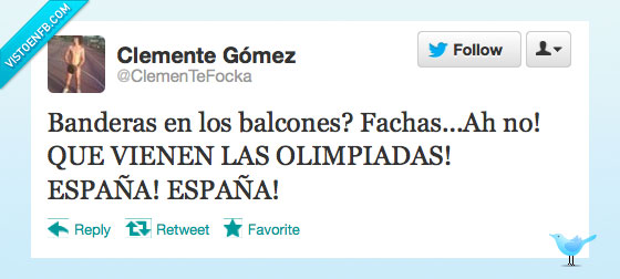 España,fachas,olimpiadas,bandera,balcon,viene