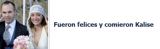 kalise,novia,novio,boda,iniesta,andres,helado,fueron,felices,comieron