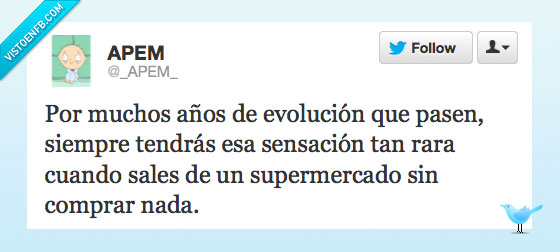 comprar,supermercado,Evolucion,Robar,Twiter,nada
