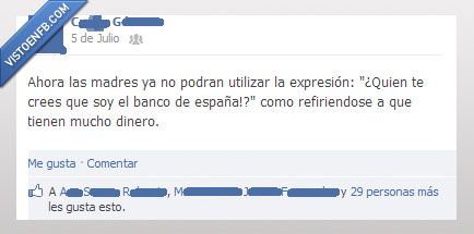 expresiones,Banco de españa,madres,utiliza,decir,mucho,dinero