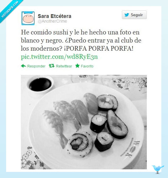 club,hipster,modernos,blanco y negro,foto,sushi