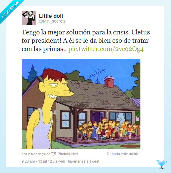 crisis,los simpson,cletus,prima,experto,hillbilly