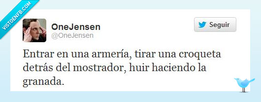 granadas,croqueta,tirar,armeria,huir