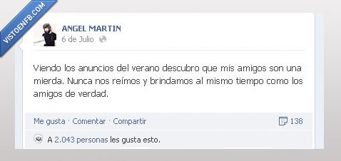 angel martin,verano,amigos,anuncios,brindar,reir,S18