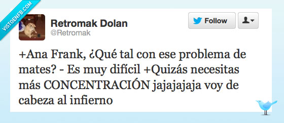 dificil,mates,problema,ana frank,concentracion,nazi,campo,hitler