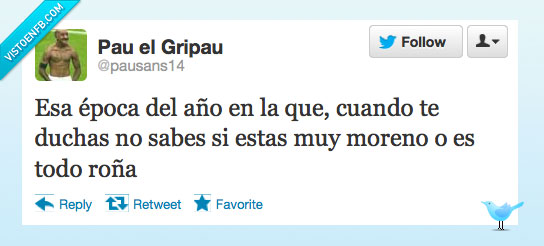 moreno,ducha,roña,verano,epoca,año