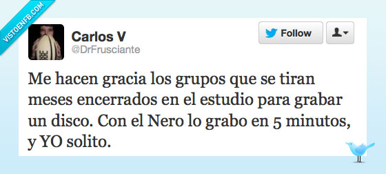 grabar,disco,fácil,grupo,nero