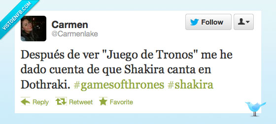 twitter,games of thrones,shakira,juego de tronos