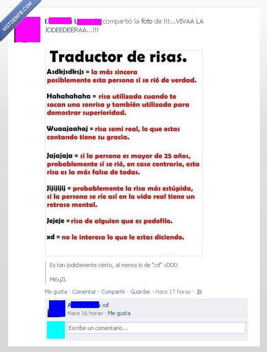 risas,traducción,xd,reír en internet
