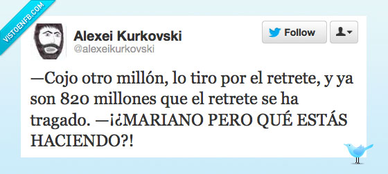 homer,parodia,robar,mariano,millon,retrete,tragado,haciendo