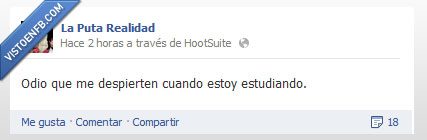 dormido,despertar,realidad,facebook,estudiar