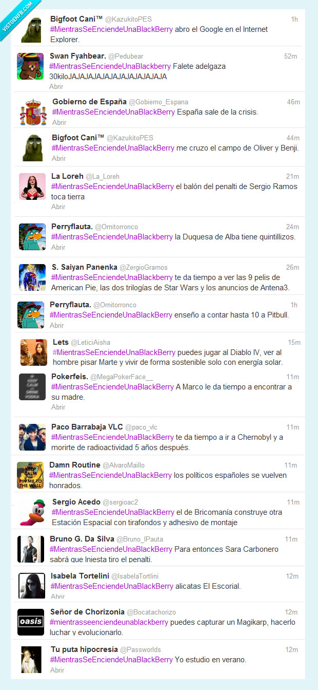 MientrasSeEnciendeUnaBlackBerry,hashtag,tecnología,blackberry