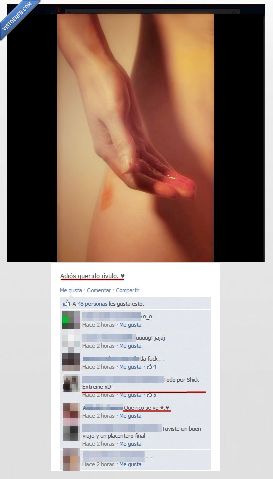 regla,tia,dedo,ovulo,adios,comer,sangre,rico,foto