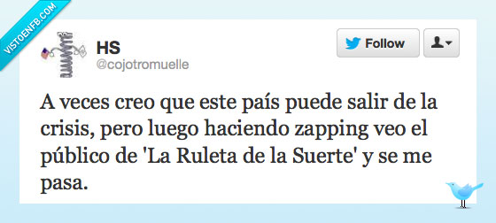 ruleta,publico,zapping,crisis,españa,suerte