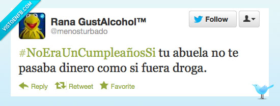 cumpleaños,abuela,droga,dinero,regalo
