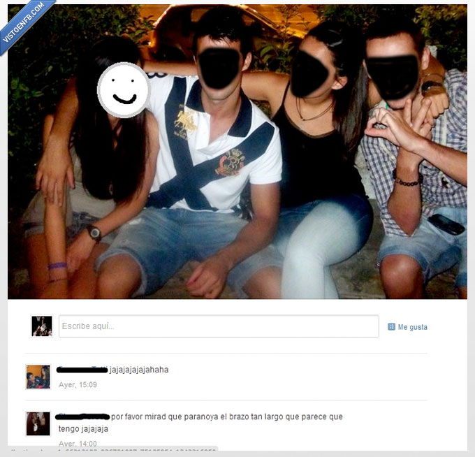 mano,paranoya,elastica,efecto,largo,brazo