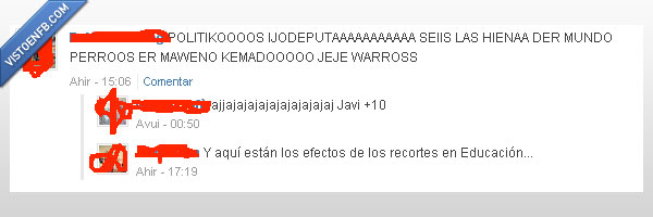 educación,recortes,drama,Cani,tuenti,políticos