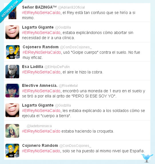 rey,caida,twitter,suelo