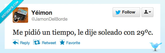 Tiempo,Twitter,Soleado,Novios