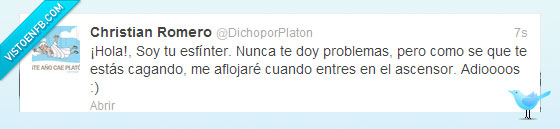 esfínter,cagar,ascensor,puntual