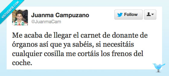 Donar,Órganos,Twitter,Carnet,Conducir,Accidente