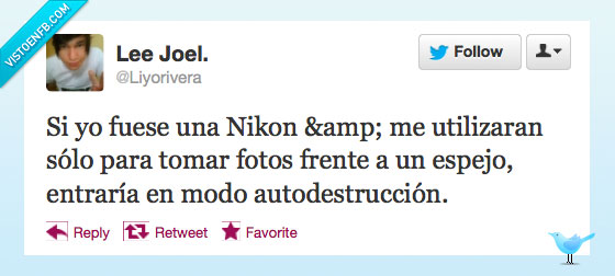Nikon,autodestruccion,espejo,cani,twitter,modo