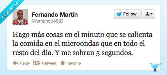 chorrada,microondas,twitter,tiempo,aprovechar