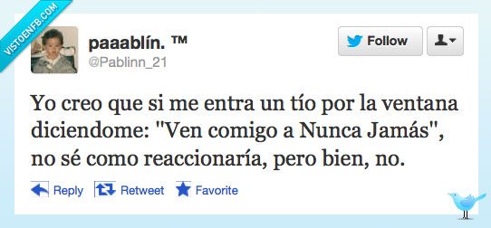 niño que vuela,hostiarle,reaccionar,peter pan,esto será publicado